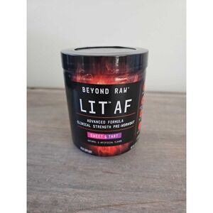 Beyond Raw LIT AF Clinical Strength Pre-Workout Sweet & Tart Powder